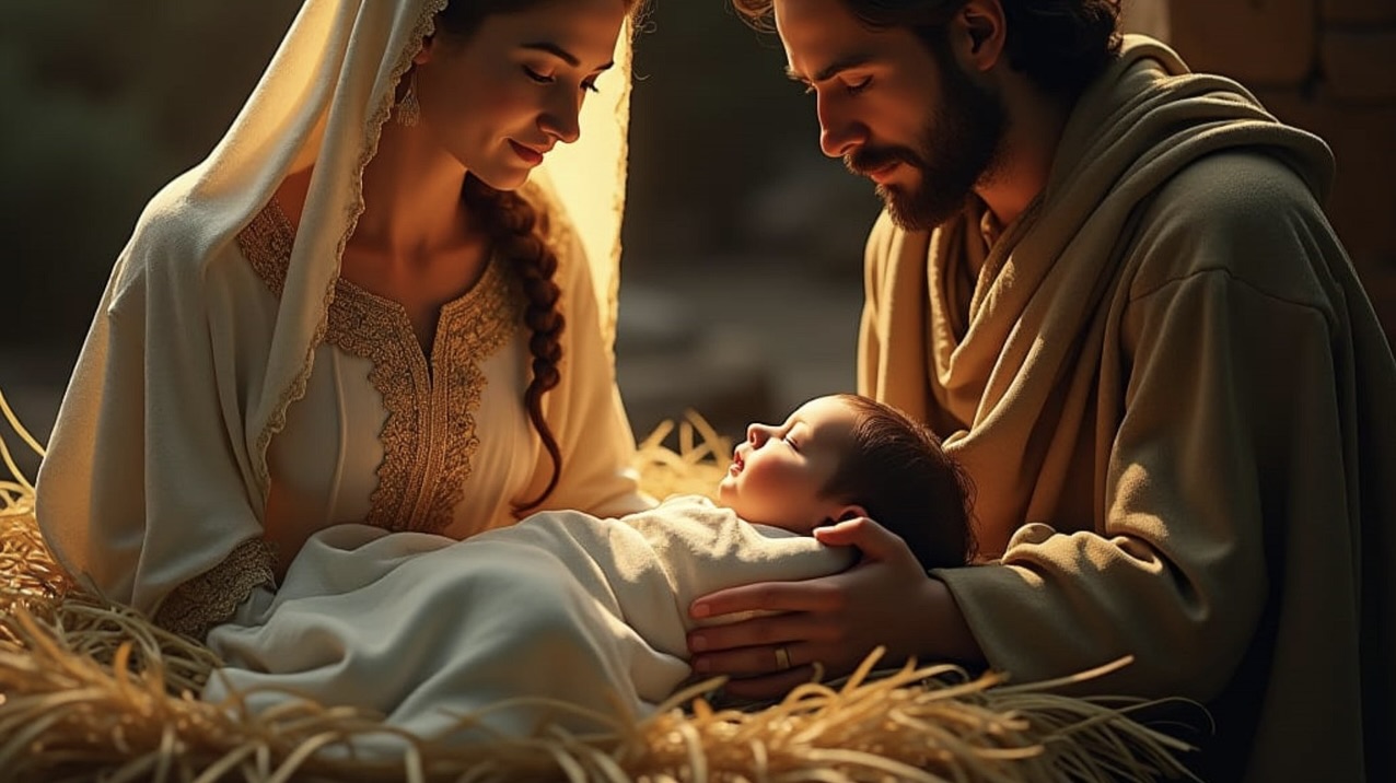 Church membbers on Christmas