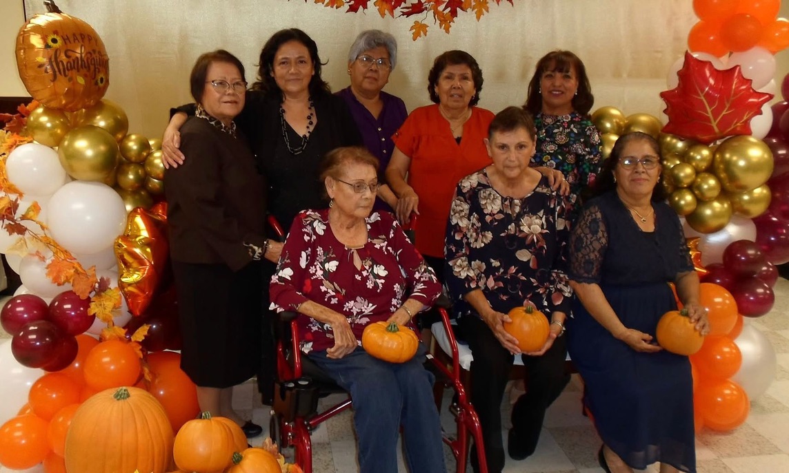 Church members on Thanksgiving